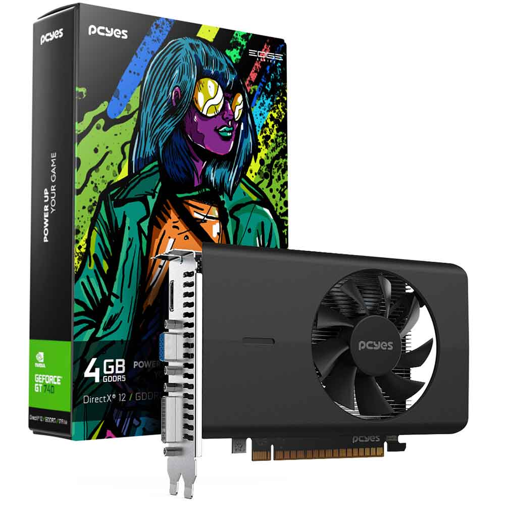 Mostrar detalhes de PLACA DE VIDEO PCYES GEFORCE GT 740 4GB GDDR5 128BITS PVGT740GB4PE Imagem de PLACA DE VIDEO PCYES GEFORCE GT 740 4GB GDDR5 128BITS PVGT740GB4PE