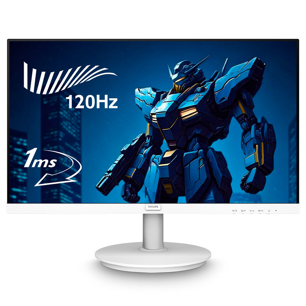 Imagem de MONITOR 21,5" PHILIPS LED 221V8LBW3 WIDESCREEN BRANCO VGA / HDMI / 120HZ / 1MS