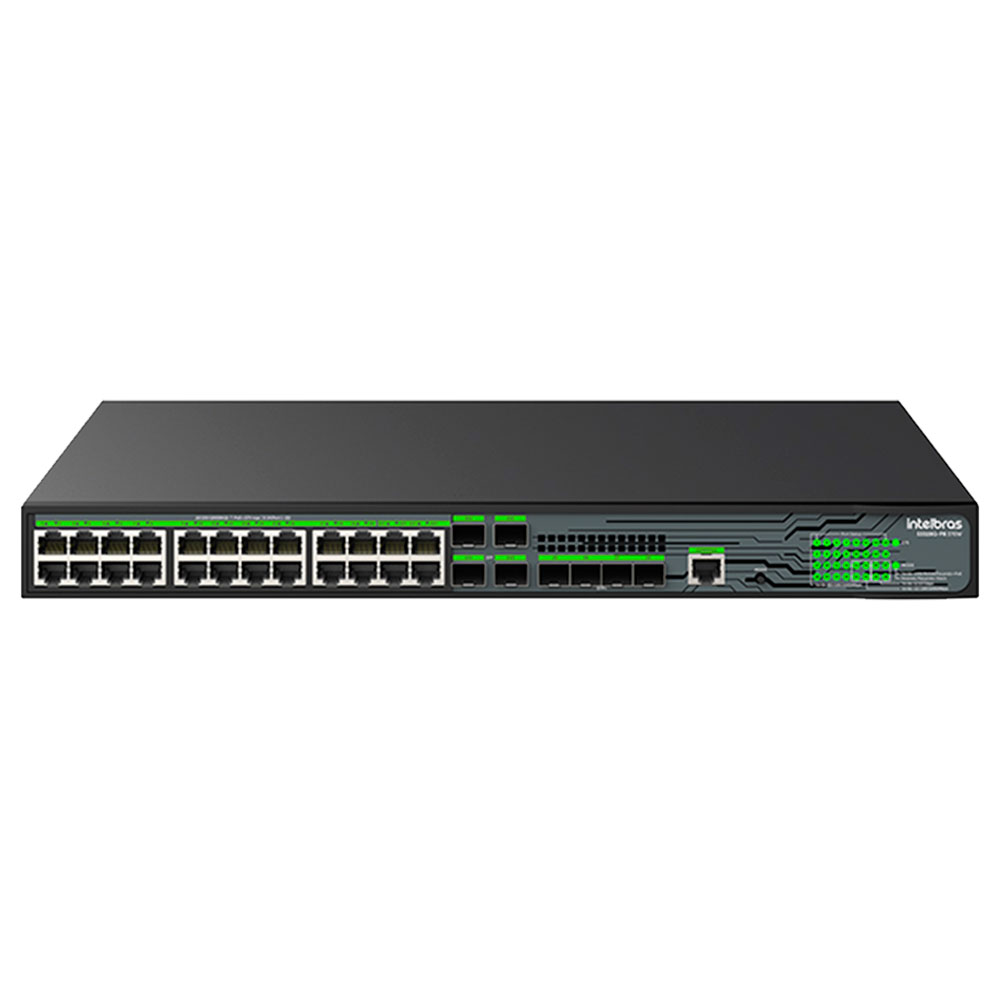 Mostrar detalhes de SWITCH INTELBRAS GERENCIAVEL L3 24 PORTAS GIGABIT POE 370W E 4 PORTAS SFP+ S3328G-PB 370W - 4760113 Imagem de SWITCH INTELBRAS GERENCIAVEL L3 24 PORTAS GIGABIT POE 370W E 4 PORTAS SFP+ S3328G-PB 370W - 4760113