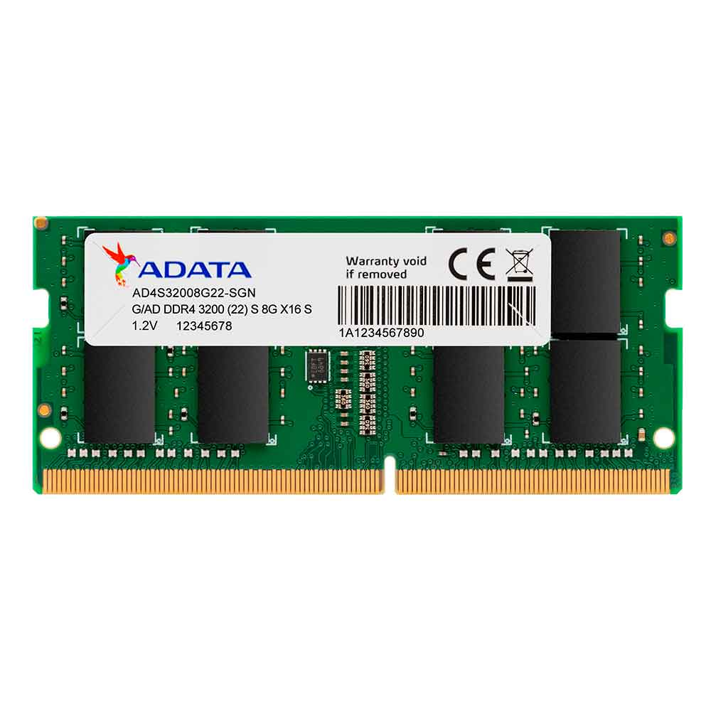 Mostrar detalhes de MEMORIA ADATA 8GB DDR4 3200MHZ 1.2V NOTEBOOK - AD4S32008G22-SGN Imagem de MEMORIA ADATA 8GB DDR4 3200MHZ 1.2V NOTEBOOK - AD4S32008G22-SGN