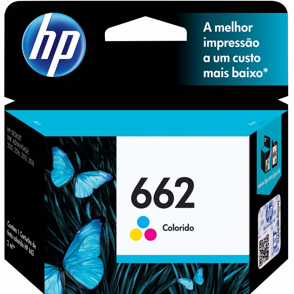 Mostrar detalhes de CARTUCHO HP CZ104AB N 662 TRICOLOR Imagem de CARTUCHO HP CZ104AB N 662 TRICOLOR