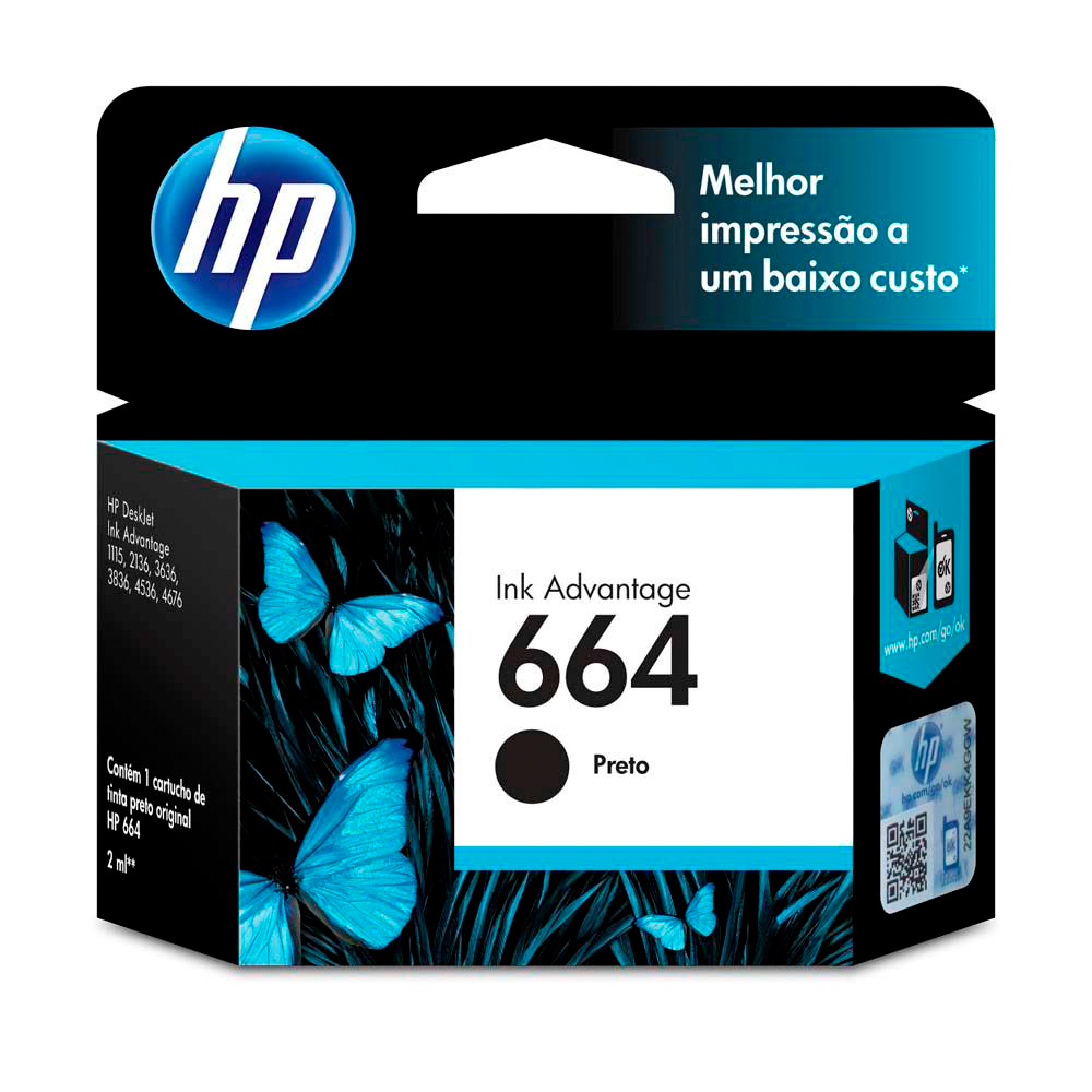 Mostrar detalhes de CARTUCHO HP F6V29AB N 664 PRETO Imagem de CARTUCHO HP F6V29AB N 664 PRETO