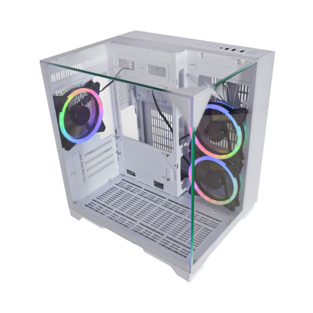 Imagem de GABINETE GAMER K-MEX AQUARIO CG-W3K3 VISAO INFINITA BRANCO MICRO ATX SEM FAN