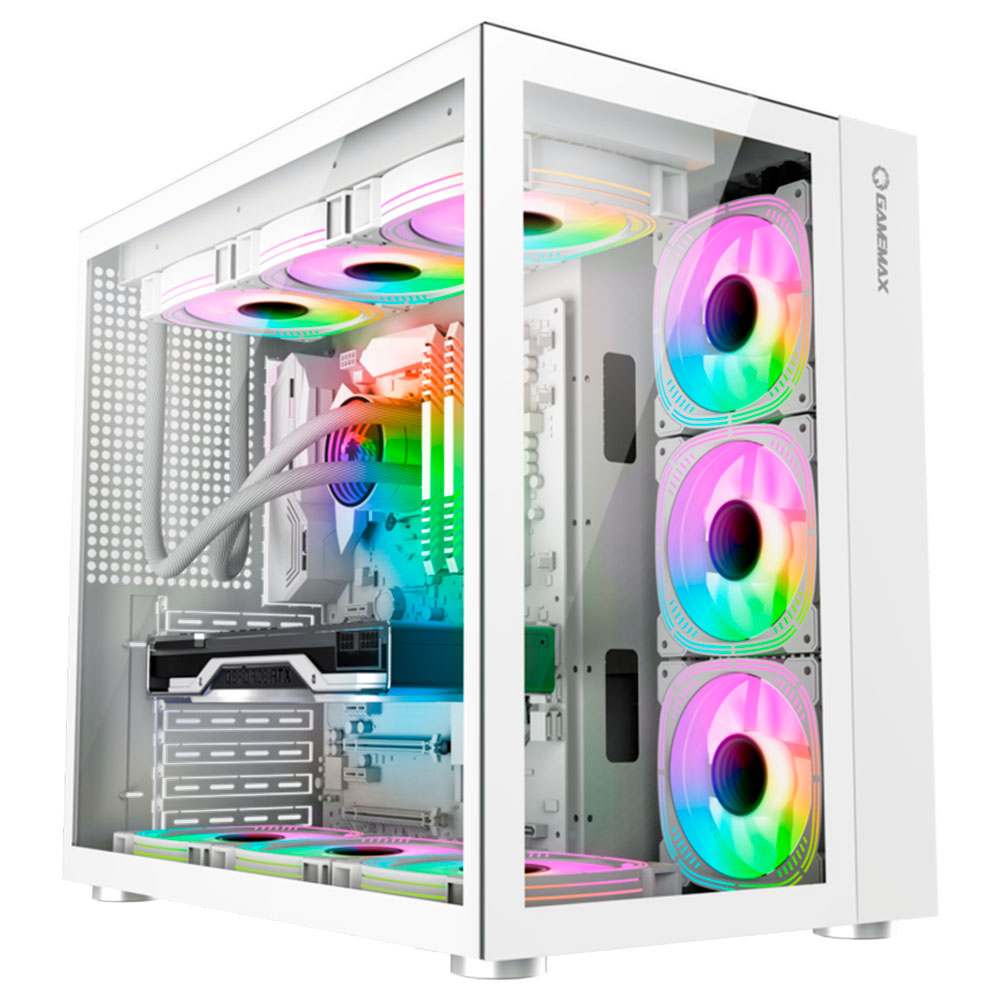 Imagem de GABINETE GAMER GAMEMAX LUCENT WH MID TOWER ATX BRANCO - X214100901520