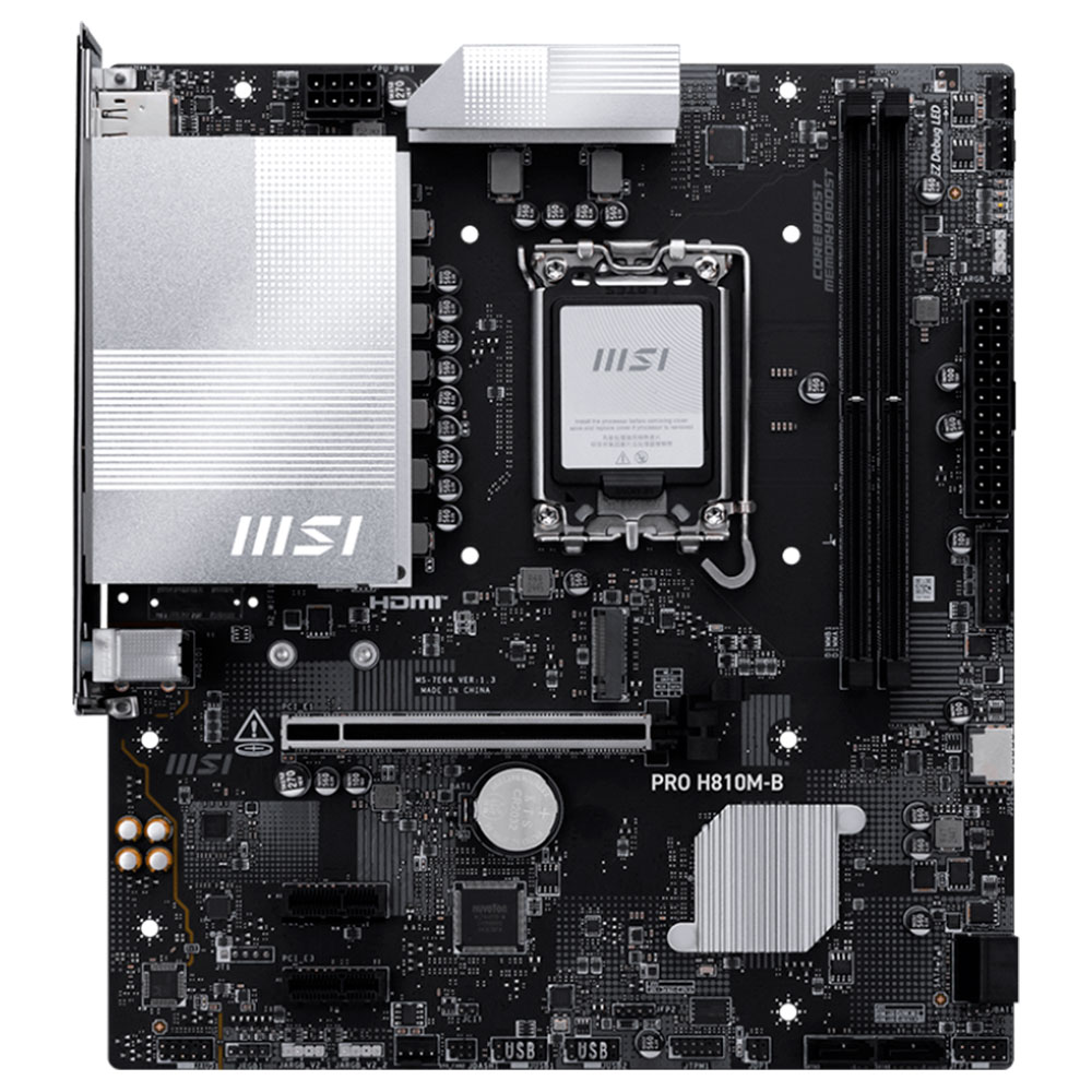 Imagem de PLACA MAE (INTEL) MSI PRO H810M-B DDR5 LGA1851 ULTRA PROCESSORS