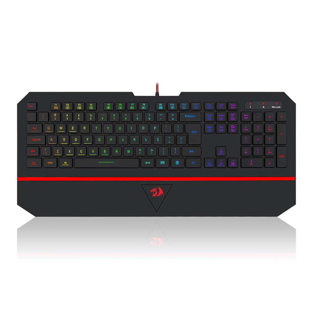 Mostrar detalhes de TECLADO REDRAGON MEMBRANA GAMER RGB PRETO KARURA 2 K502RGB (PT) Imagem de TECLADO REDRAGON MEMBRANA GAMER RGB PRETO KARURA 2 K502RGB (PT)