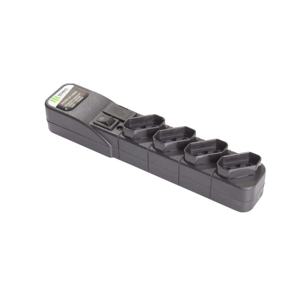 Mostrar detalhes de REGUA FILTRO DE LINHA 4 TOMADAS PT PRETO CABO DE 1,20M - A2261 - IPEC Imagem de REGUA FILTRO DE LINHA 4 TOMADAS PT PRETO CABO DE 1,20M - A2261 - IPEC