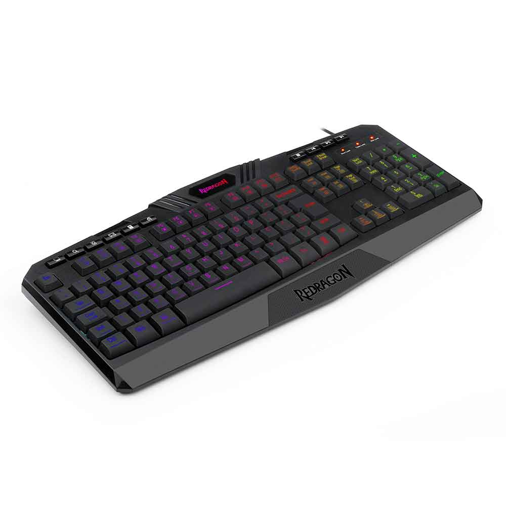 Imagem de TECLADO REDRAGON MEMBRANA GAMER HARPE 2 RGB PRETO K503RGB