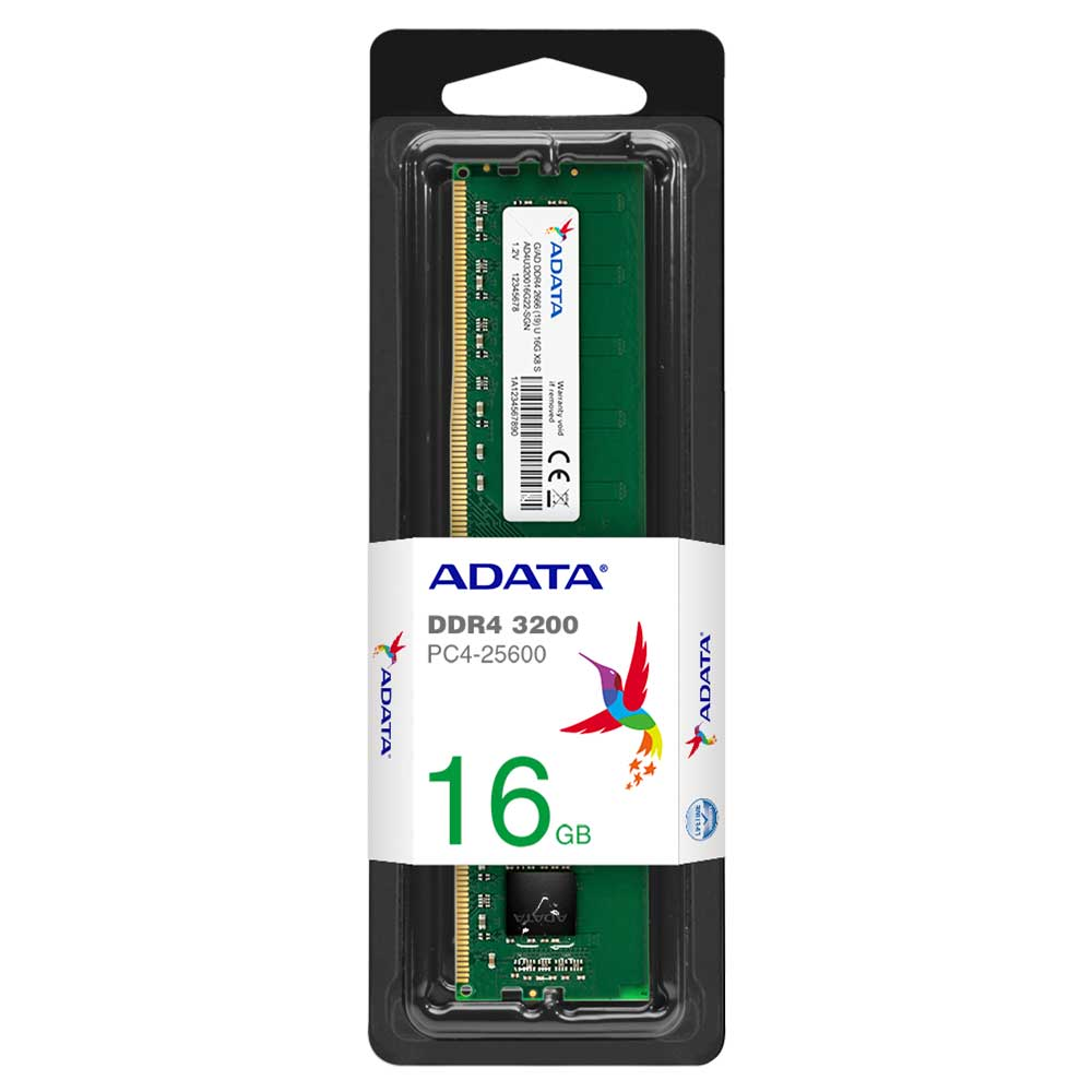 Mostrar detalhes de MEMORIA ADATA 16GB DDR4 3200MHZ 1.2V DESKTOP - AD4U320016G22-SGN Imagem de MEMORIA ADATA 16GB DDR4 3200MHZ 1.2V DESKTOP - AD4U320016G22-SGN