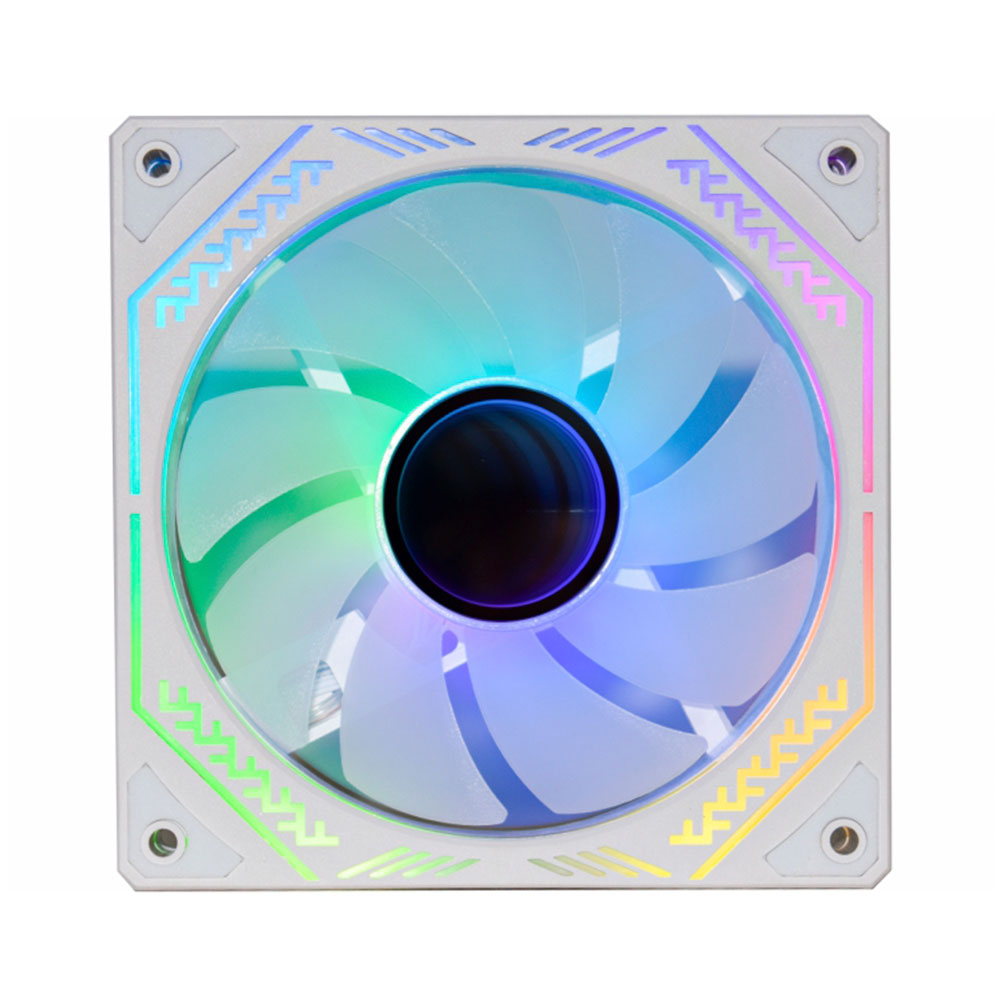 Imagem de COOLER PARA GABINETE K-MEX BRANCO AARAF ARGB COMPATIVEL COM O KIT AARA 120MM