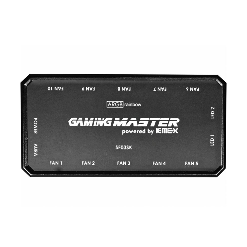 Imagem de KIT COOLER K-MEX ARGB AARA BRANCO INFINITY 3 COOLERS 120MM COM CONTROLADORA