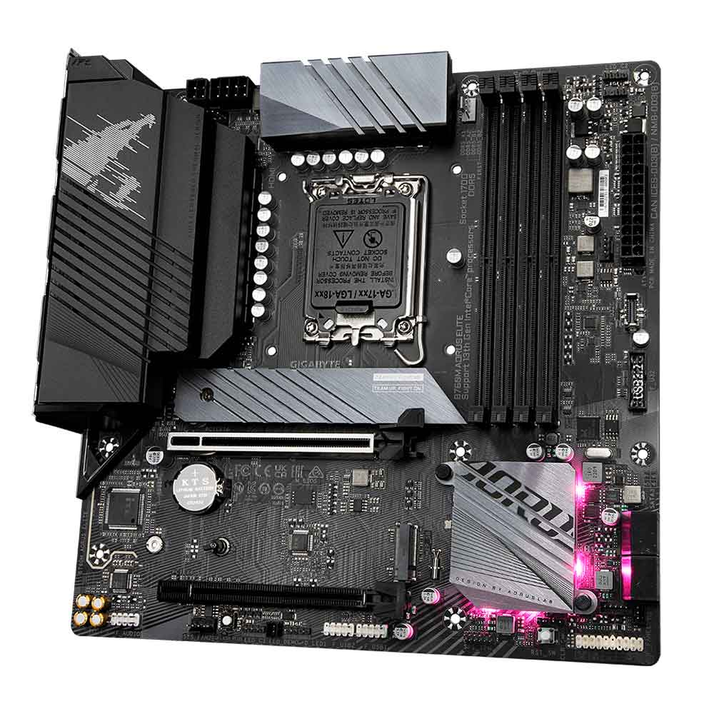 Imagem de PLACA MAE (INTEL) GIGABYTE B760M AORUS ELITE DDR5 LGA1700 12° 13° E 14° GERACAO