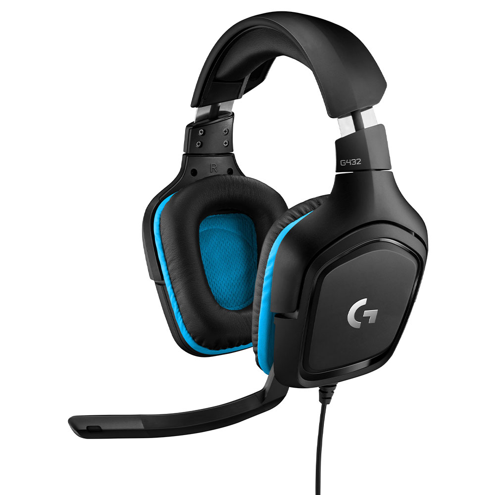 Imagem de FONE DE OUVIDO MIC LOGITECH GAMER G432 7.1 USB/P2 PRETO