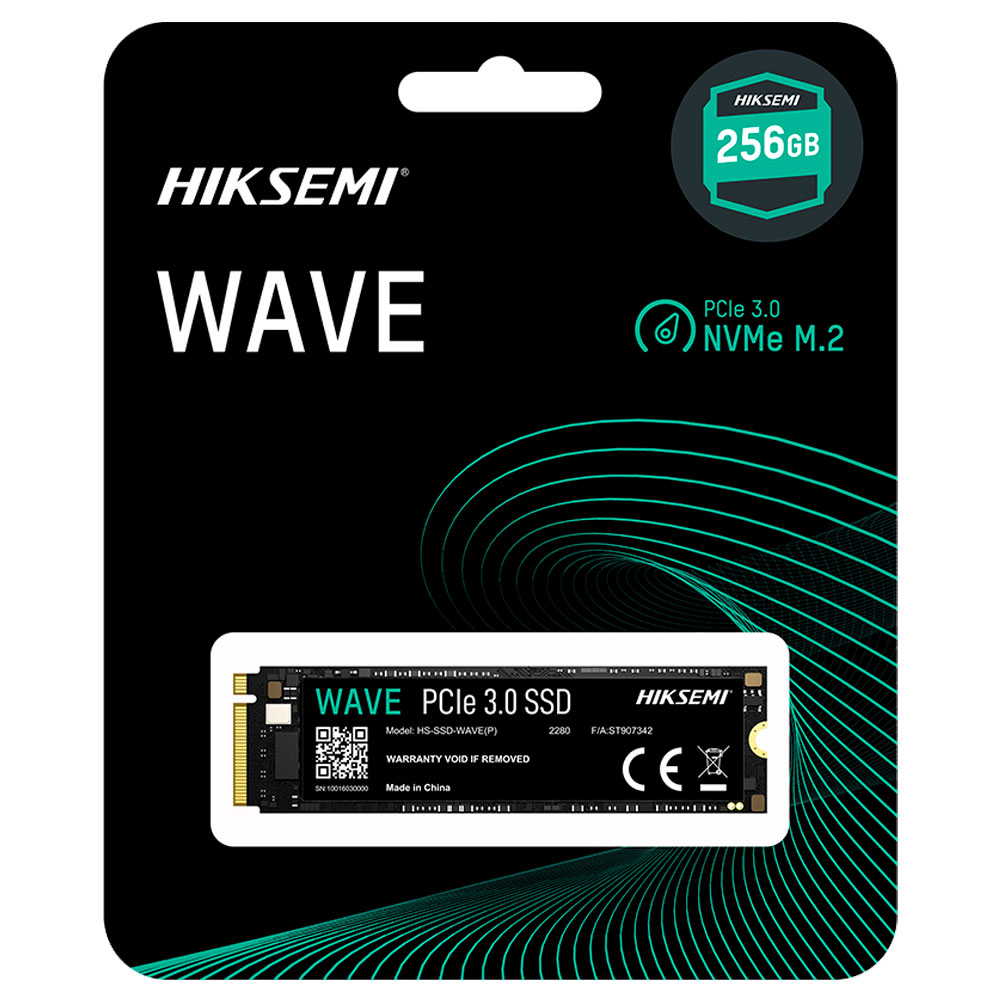 Imagem de SSD HIKSEMI WAVE 256GB M.2 2280 NVME PCIE 3.0 - HS-SSD-WAVE(P) 256G