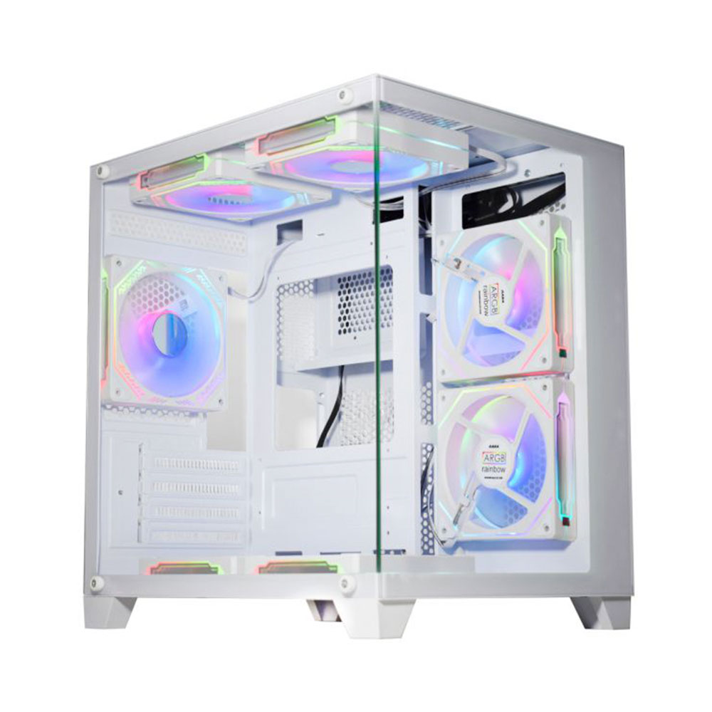Imagem de GABINETE GAMER K-MEX AQUARIO CG-W305 BRANCO MICRO ATX SEM FAN