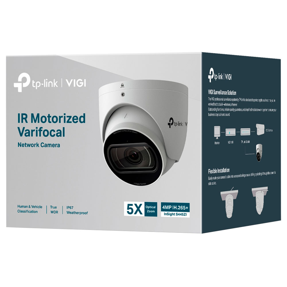 Imagem de CAMERA DE REDE TURRET VARIFOCAL MOTORIZADA 4MP IR INSIGHT S445ZI TP-LINK