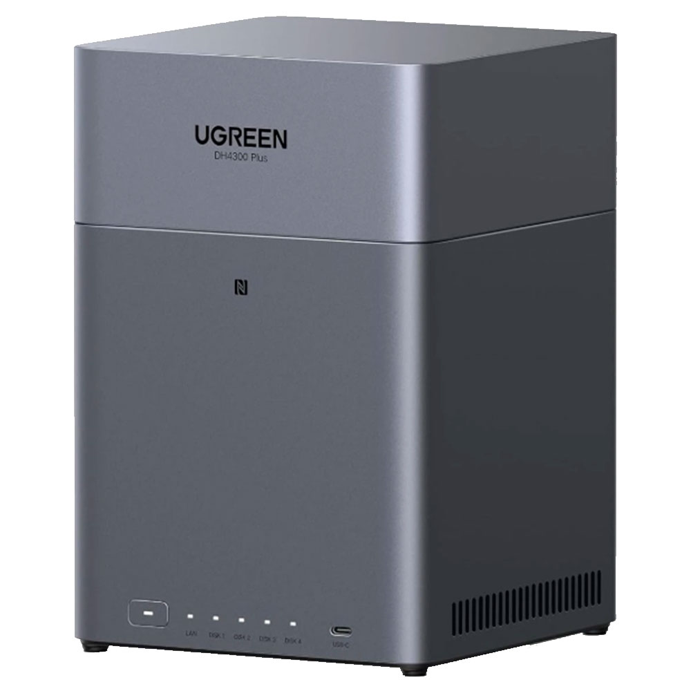 Imagem de STORAGE NAS UGREEN TORRE 120TB S/HD 4 BAIAS A76+A55 1 PORTA 2.5GB - DH4300 PLUS