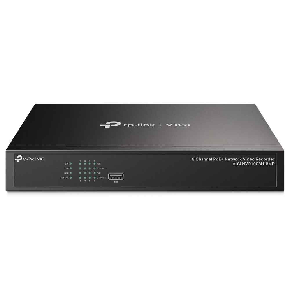 Mostrar detalhes de GRAVADOR NVR DE VIDEO DE REDE POE+ DE 8 CANAIS VIGI NVR1008H-8MP TPLINK TPN0354 Imagem de GRAVADOR NVR DE VIDEO DE REDE POE+ DE 8 CANAIS VIGI NVR1008H-8MP TPLINK TPN0354