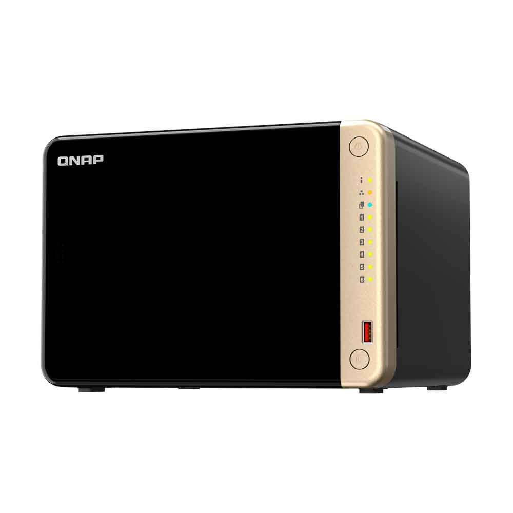 Imagem de STORAGE NAS QNAP 6 BAIAS INTEL CELERON N5095 2.9GHZ 4 NUCLEOS 8GB 2X 2.5 GBE TORRE - TS-664-8G-US