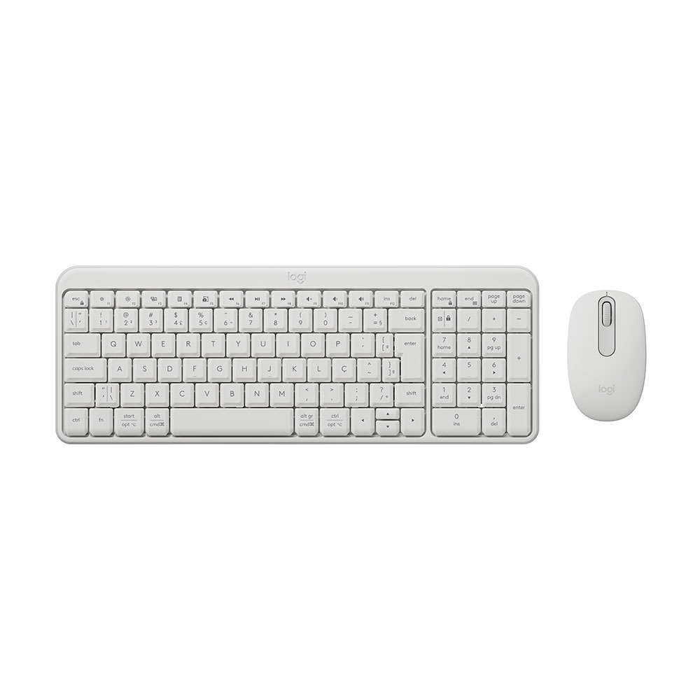 Imagem de KIT MOUSE E TECLADO LOGITECH MK250 BRANCO BLUETOOTH/WIRELESS S/ FIO - 920-013517