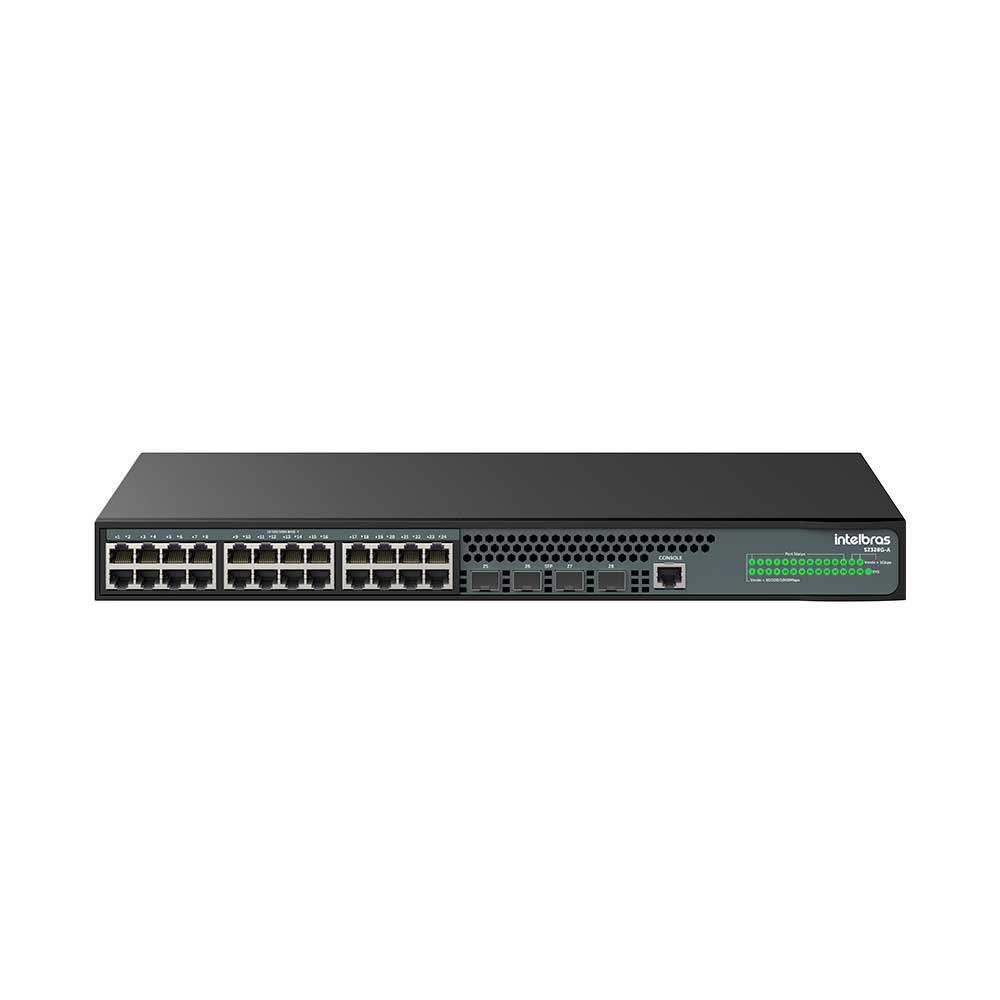 Imagem de SWITCH INTELBRAS GERENCIAVEL 24 PORTAS GIGABIT E 4 PORTAS SFP UPLINK S2328G-A - 4760106