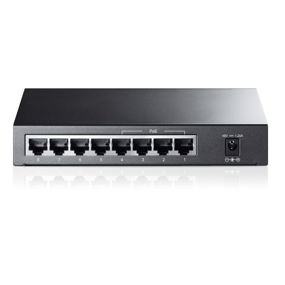 Imagem de SWITCH 8P 10/100/1000 TP-LINK TL-SG1008P COM 4 PORTAS POE