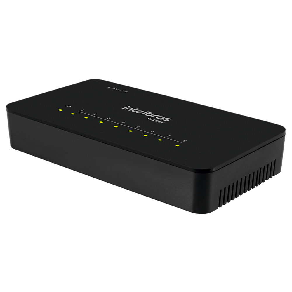 Imagem de SWITCH INTELBRAS 8 PORTAS FAST COM POE IN PASSIVO LAN 1 S1108F - 4760117