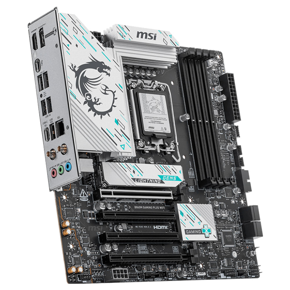 Imagem de PLACA MAE (INTEL) MSI B860M GAMING PLUS WIFI DDR5 LGA1851 ULTRA PROCESSORS