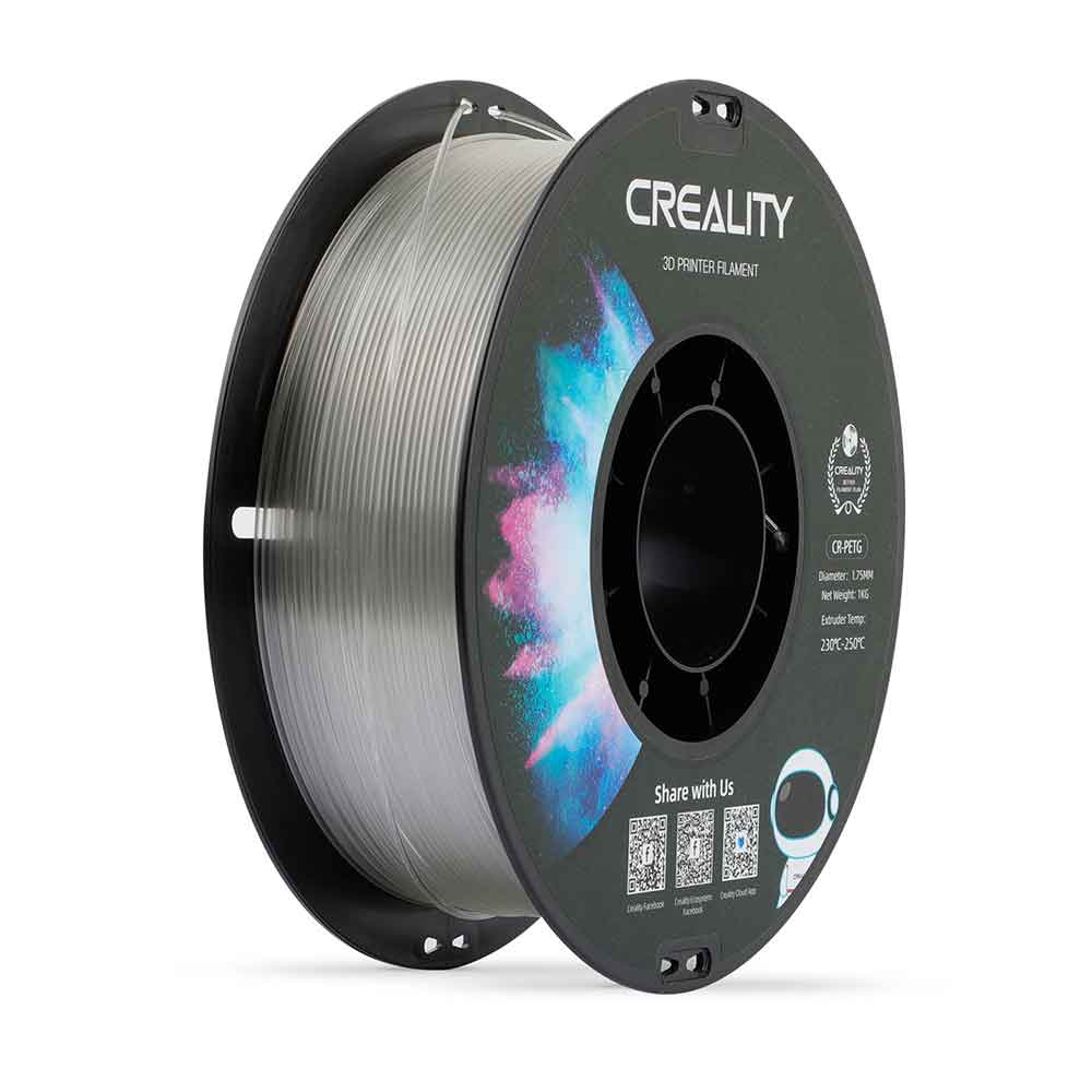 Mostrar detalhes de FILAMENTO CREALITY CR-PETG (TRANSPARENTE) 1,75MM 3301030037 Imagem de FILAMENTO CREALITY CR-PETG (TRANSPARENTE) 1,75MM 3301030037