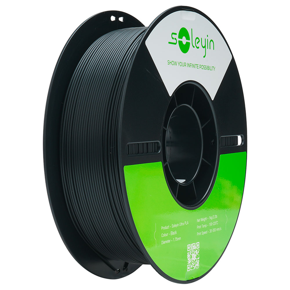 Mostrar detalhes de FILAMENTO CREALITY SOLEYIN ULTRA PLA (PRETO) 1,75MM 3301010608 Imagem de FILAMENTO CREALITY SOLEYIN ULTRA PLA (PRETO) 1,75MM 3301010608