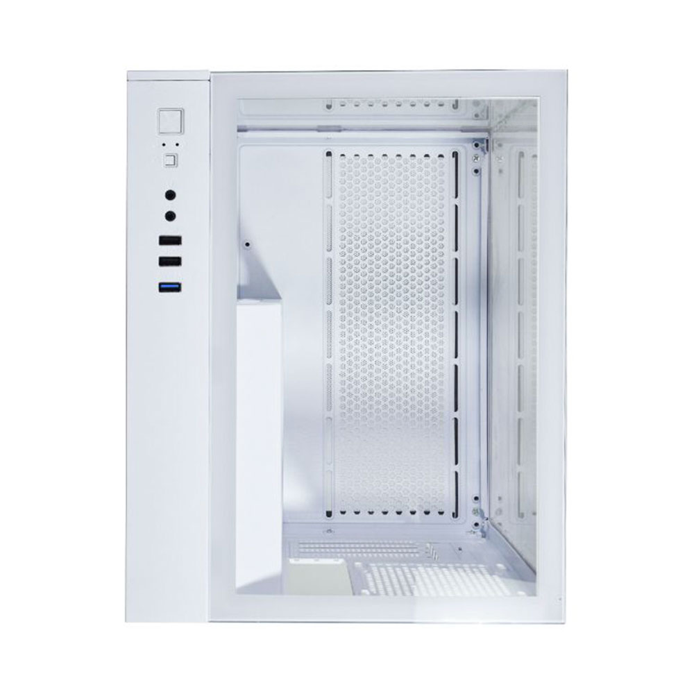 Imagem de GABINETE GAMER K-MEX AQUARIO CG-W725 VISAO BRANCO MICRO ATX SEM FAN