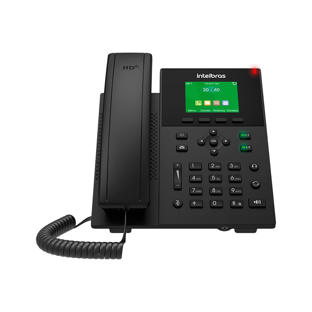 Imagem de TELEFONE INTELBRAS IP V5501 COM FIO MESA/PAREDE PRETO - 4065501