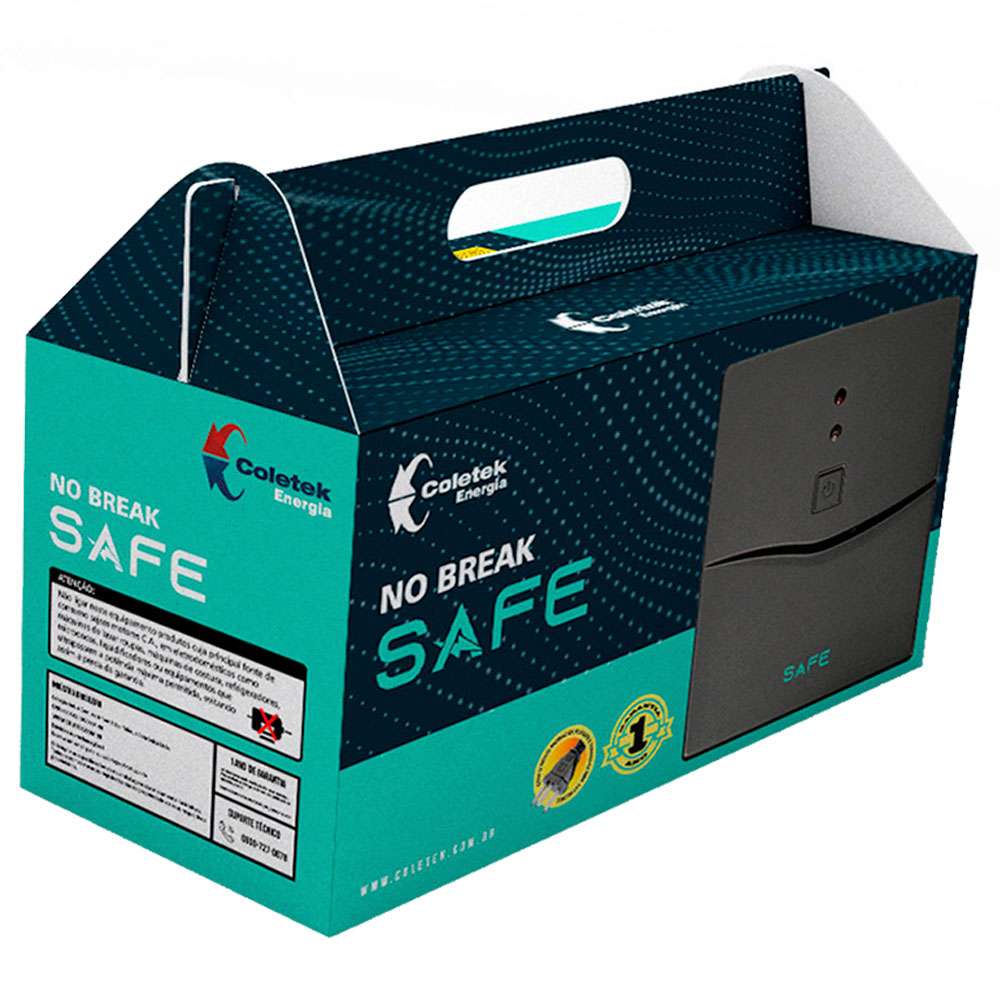 Imagem de NOBREAK COLETEK SAFE SAFE600-8T 600VA BIVOLT AUTOMATICO/115V