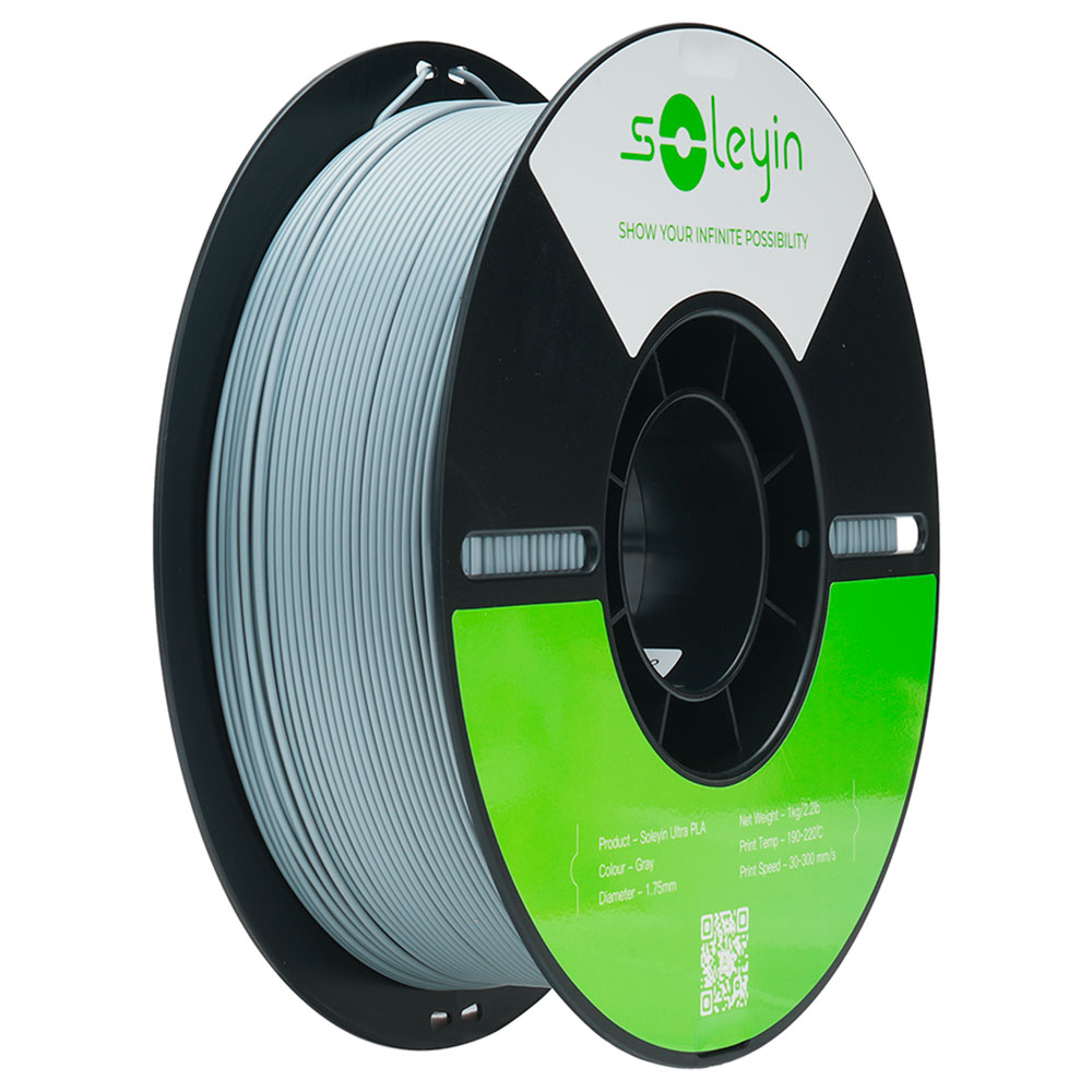 Imagem de FILAMENTO CREALITY SOLEYIN ULTRA PLA (CINZA) 1,75MM 3301010606