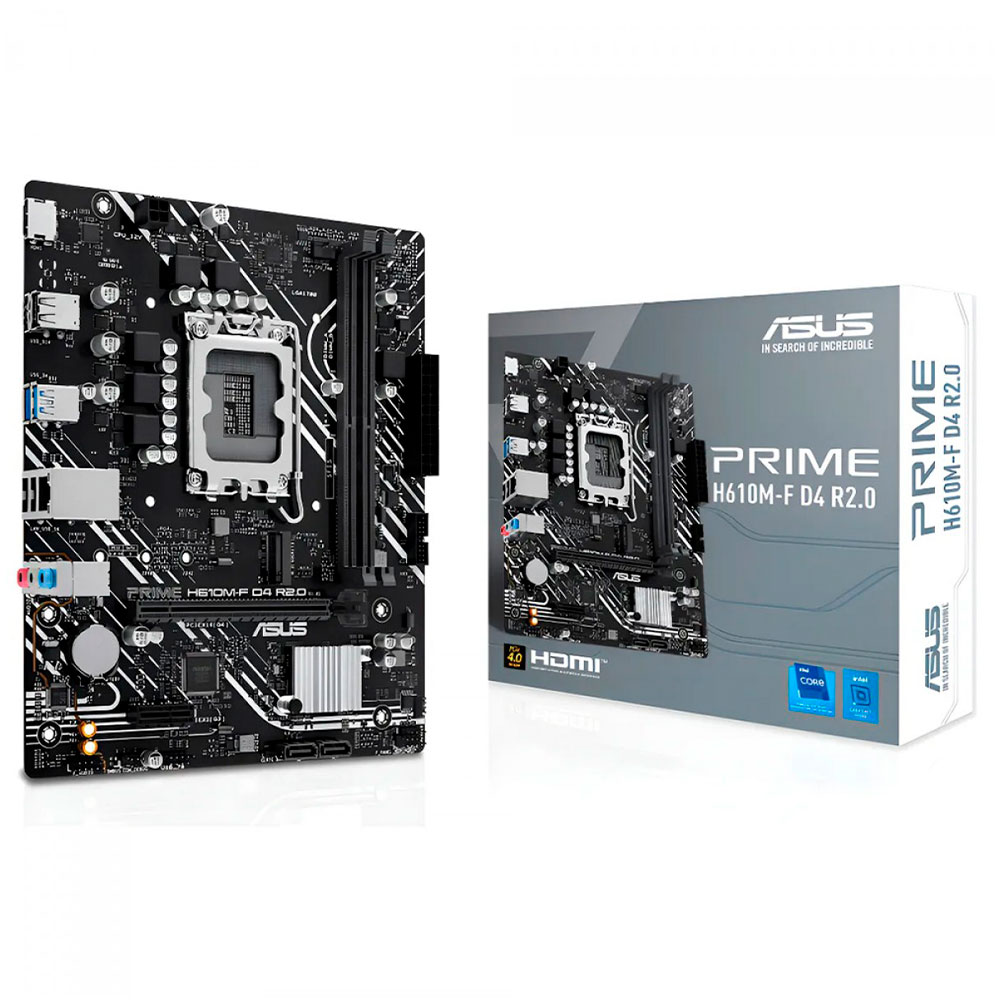 Imagem de PLACA MAE (INTEL) ASUS PRIME H610M-F D4 R2.0 DDR4 LGA1700 12° 13° E 14° GERACAO