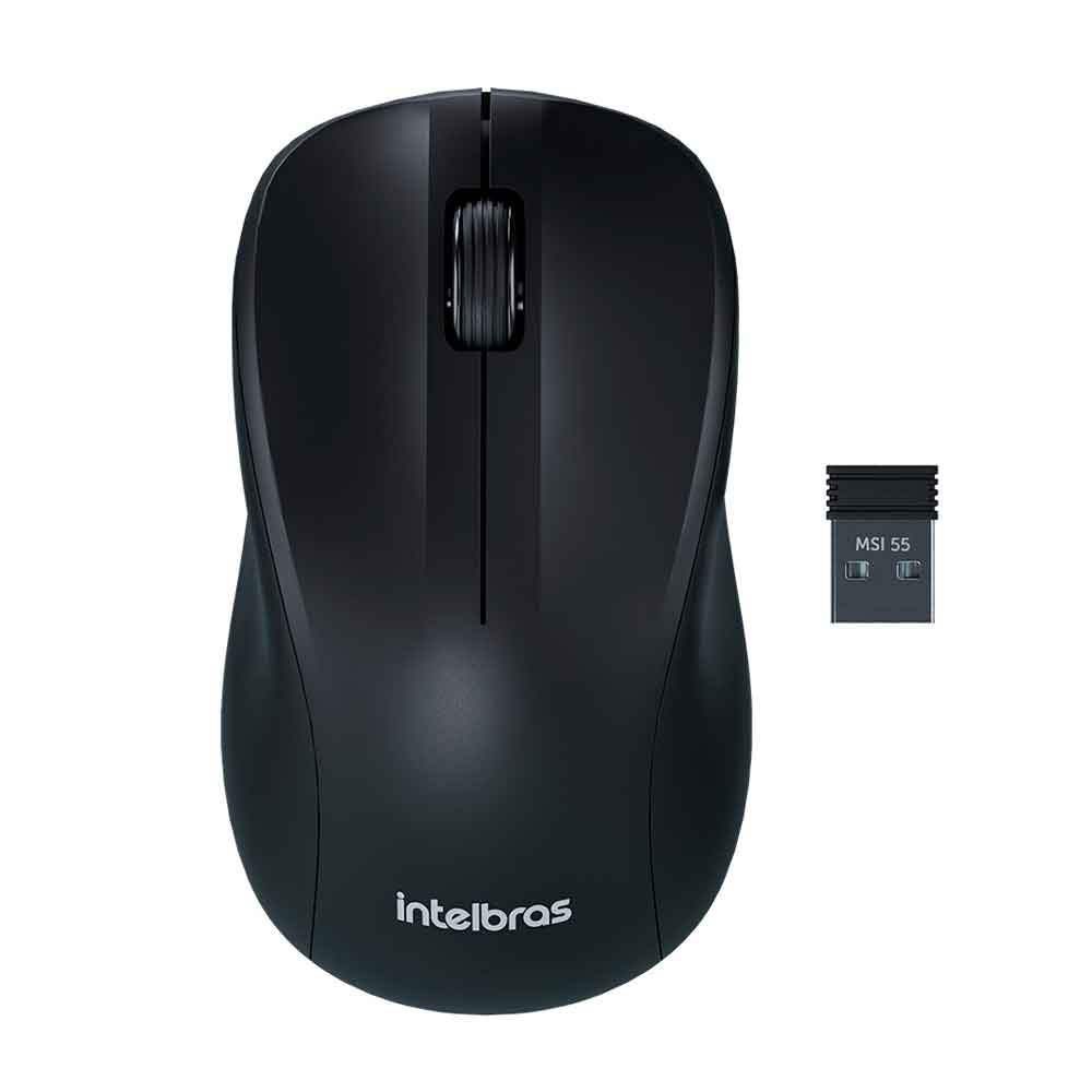 Imagem de MOUSE INTELBRAS MSI55 SEM FIO PRETO - 4290023