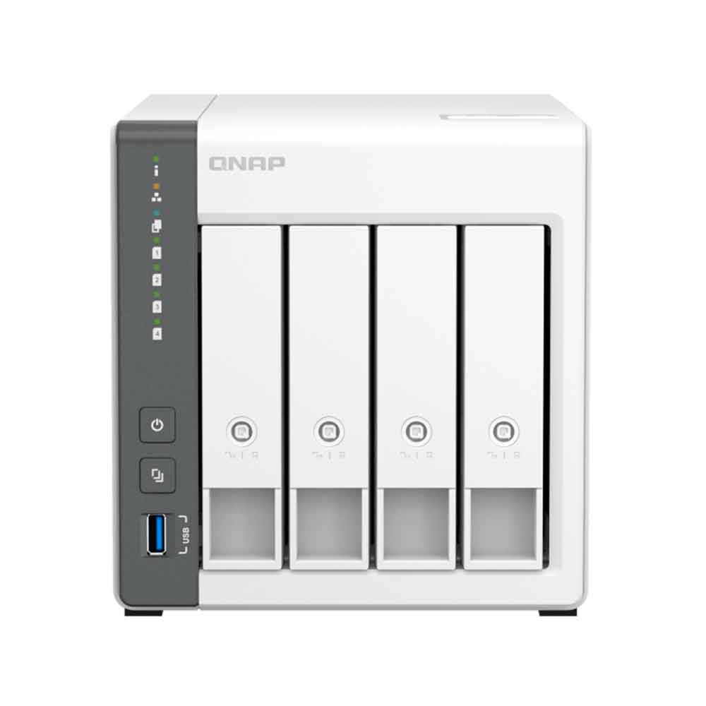 Mostrar detalhes de STORAGE NAS QNAP 4 BAIAS ARM CORTEX-A55 4 CORE, 2.0GHZ, 4GB, 1x GBE LAN TORRE - TS-433-4G-US Imagem de STORAGE NAS QNAP 4 BAIAS ARM CORTEX-A55 4 CORE, 2.0GHZ, 4GB, 1x GBE LAN TORRE - TS-433-4G-US