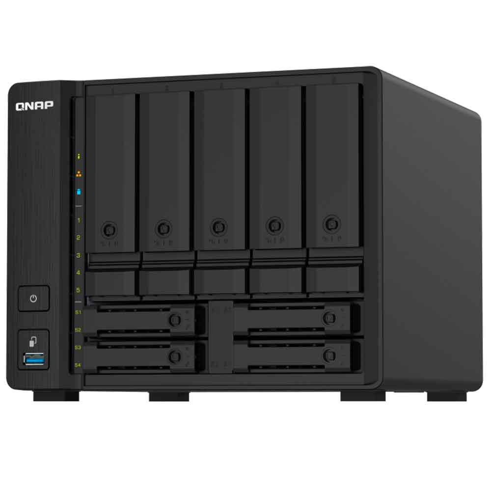 Mostrar detalhes de STORAGE NAS QNAP 9 BAIAS ANNAPURNALABS ALPINE AL324, QUAD CORE 1.7GHZ, 4GB, 2X 10GBE - TS-932PX-4G Imagem de STORAGE NAS QNAP 9 BAIAS ANNAPURNALABS ALPINE AL324, QUAD CORE 1.7GHZ, 4GB, 2X 10GBE - TS-932PX-4G