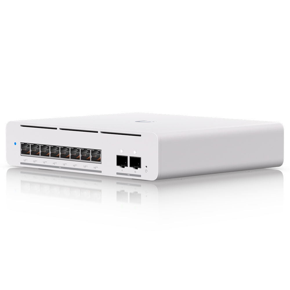 Imagem de SWITCH UBIQUITI GERENCIAVEL L3 08 PORTAS 10GB/GIGABIT + 02 SFP+ DE 10GB USW-PRO-XG-8-POE