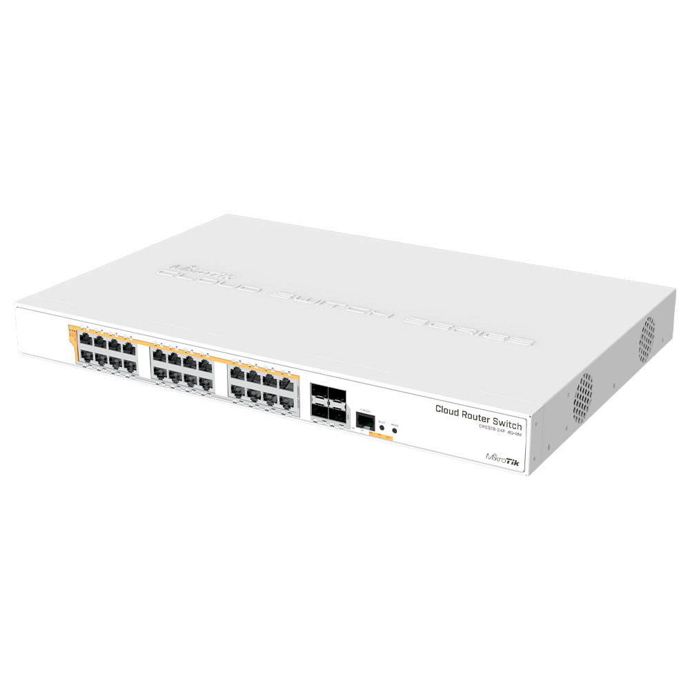 Mostrar detalhes de CLOUD ROUTER SWITCH CRS328-24P-4S+RM 24 PORTAS GIGABIT E 4 SFP+ - MIKROTIK Imagem de CLOUD ROUTER SWITCH CRS328-24P-4S+RM 24 PORTAS GIGABIT E 4 SFP+ - MIKROTIK