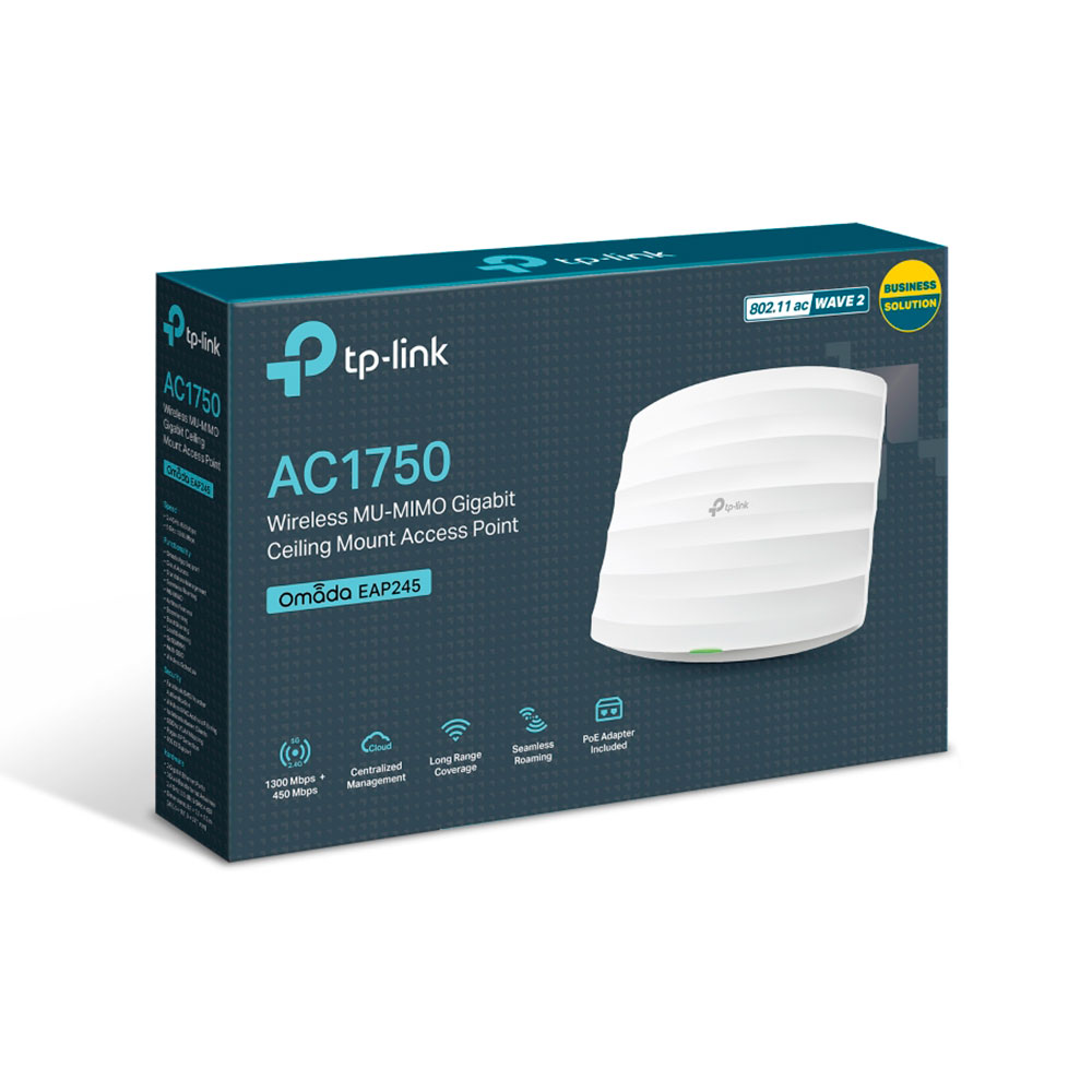 Imagem de ACCESS POINT TP-LINK WIRELESS AC1750 DE MONTAGEM EM TETO EAP245