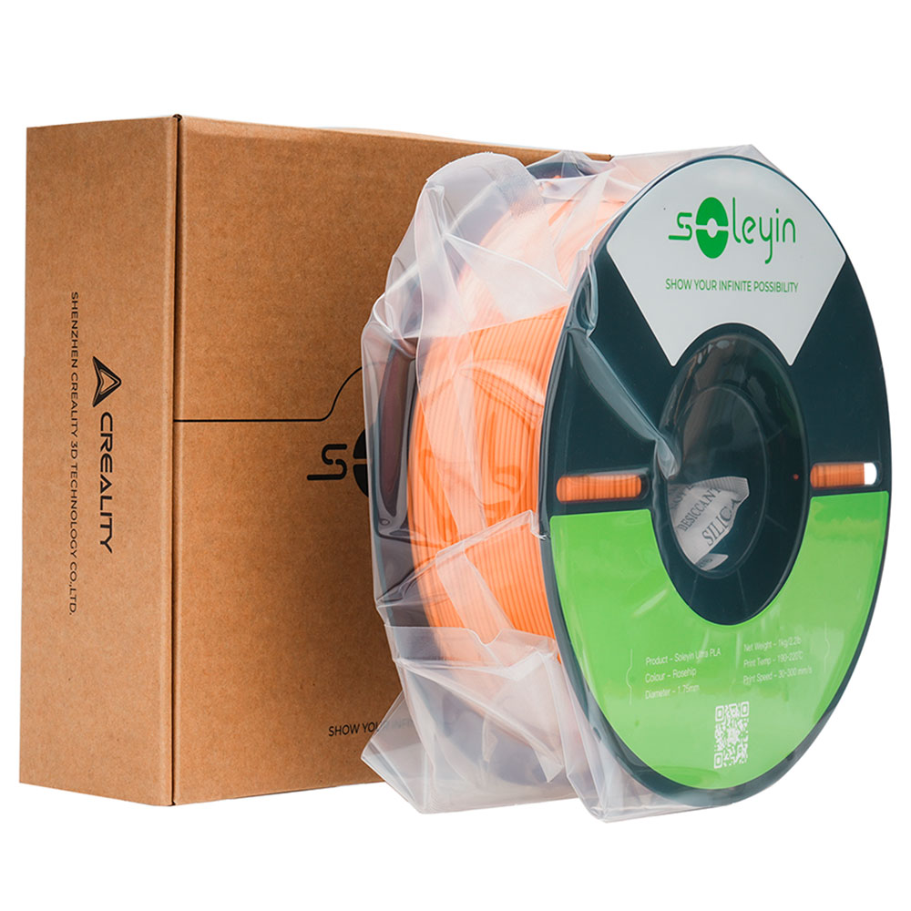 Imagem de FILAMENTO CREALITY SOLEYIN ULTRA PLA (ROSEHIP) 1,75MM 3301010601