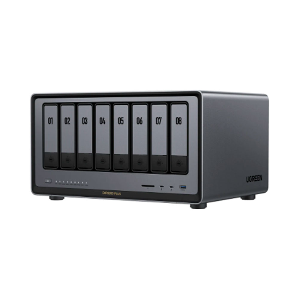Mostrar detalhes de STORAGE NAS UGREEN TORRE 208TB S/HD 8 BAIAS INTEL I5 1235U + 2P 10GBE - DXP8800 PLUS Imagem de STORAGE NAS UGREEN TORRE 208TB S/HD 8 BAIAS INTEL I5 1235U + 2P 10GBE - DXP8800 PLUS