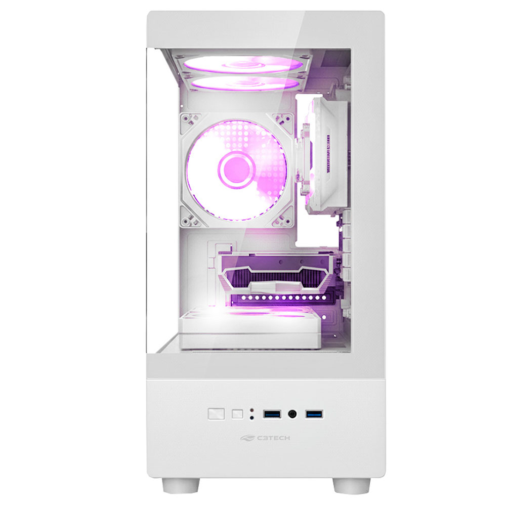 Imagem de GABINETE GAMER C3TECH MT-G150WH SEM FONTE BRANCO