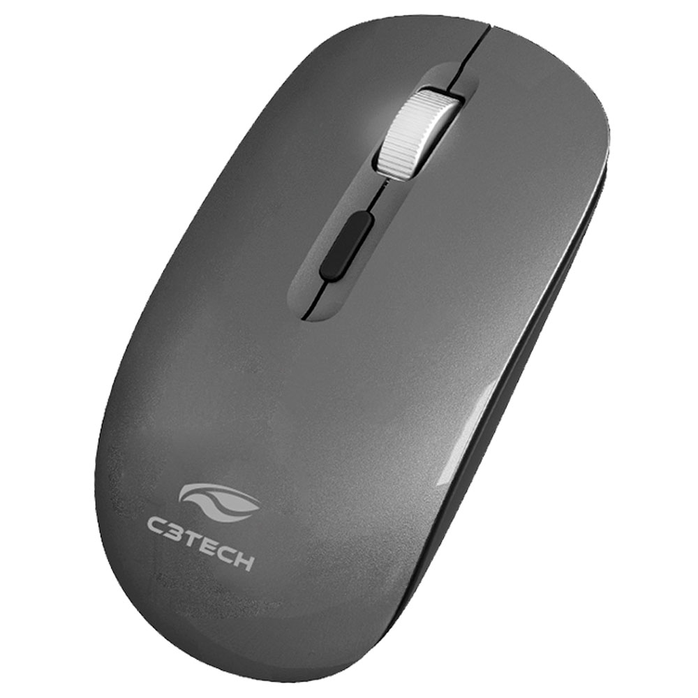 Imagem de MOUSE C3TECH SEM FIO RECARREGAVEL BLUETOOTH E RECEPTOR M-BT80GY