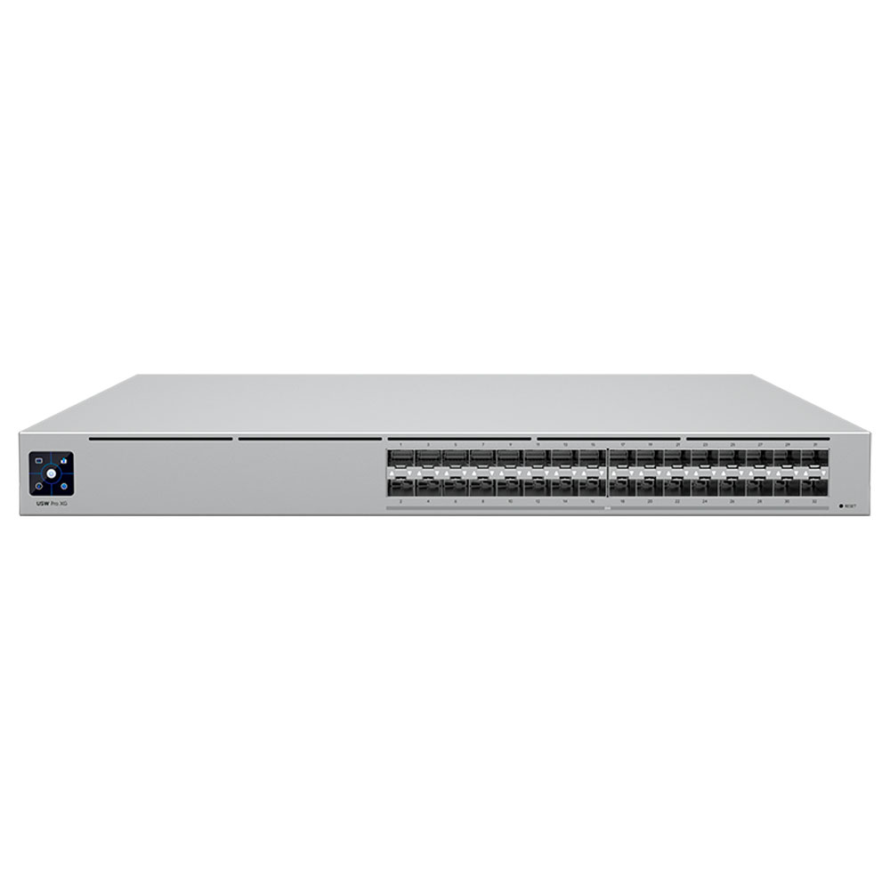 Imagem de SWITCH UBIQUITI GERENCIAVEL L3 32 PORTAS SFP28 DE 25GB-USW-PRO-XG-AGGREGATION-BR-RACK