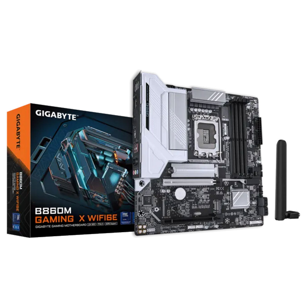 Mostrar detalhes de PLACA MAE (INTEL) GIGABYTE B860M GAMING X WIFI6E 1.0 DDR5 LGA1851 ULTRA PROCESSORS Imagem de PLACA MAE (INTEL) GIGABYTE B860M GAMING X WIFI6E 1.0 DDR5 LGA1851 ULTRA PROCESSORS