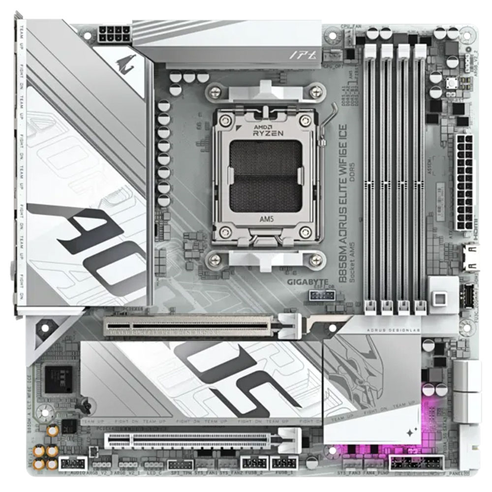 Imagem de PLACA MAE (AMD) GIGABYTE B850M A ELT WF6E ICE 1.1 DDR5 AM5