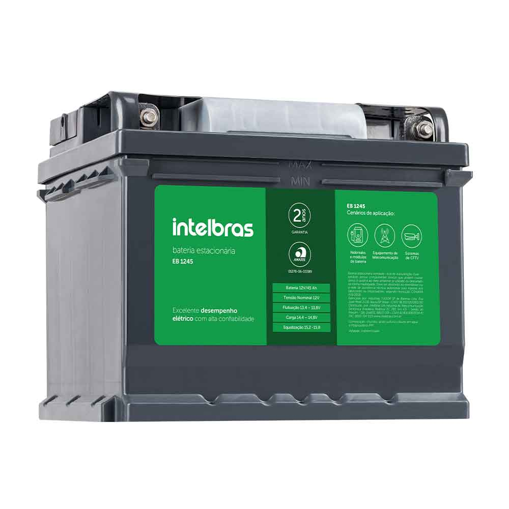 Imagem de BATERIA ESTACIONARIA INTELBRAS PB-ACIDO 12V 45AH EB 1245 - 4860006