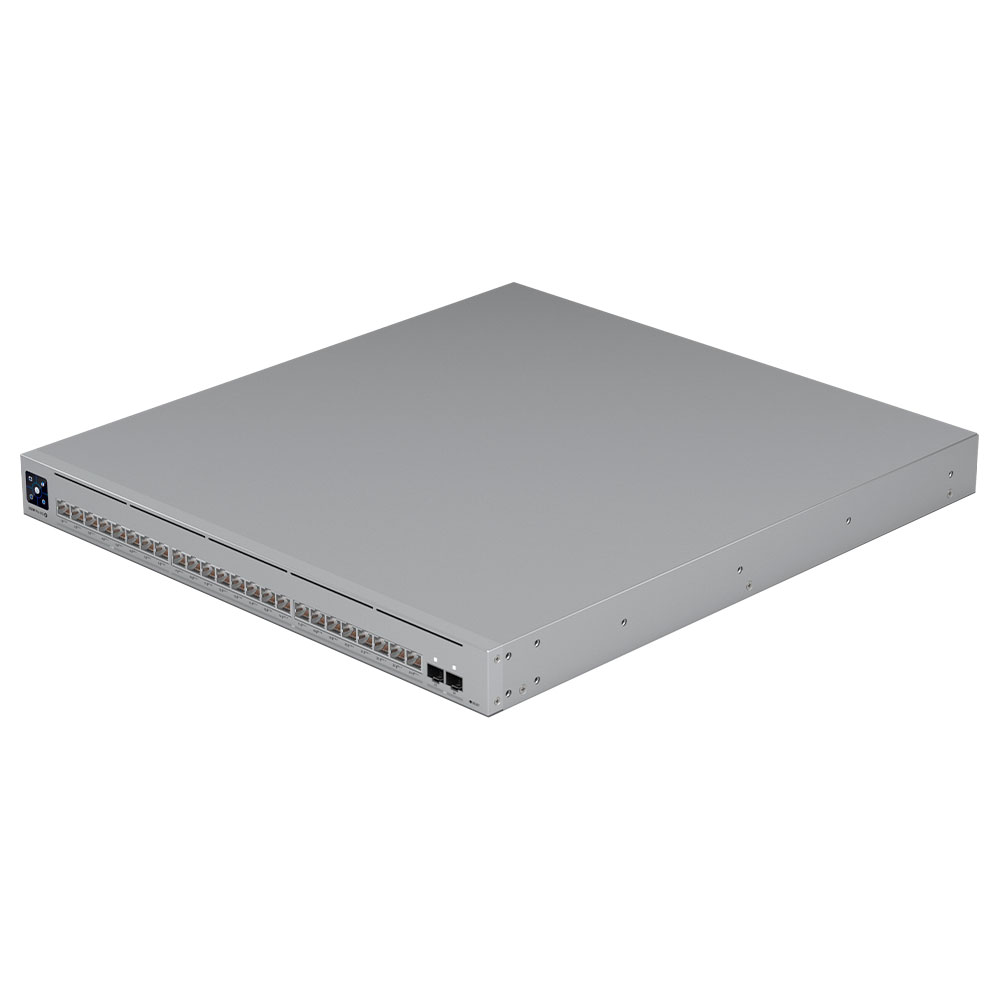 Imagem de SWITCH UBIQUITI GERENCIAVEL L3 24 PORTAS 2.5 GIGABIT + 02 SFP28 DE 25GB USW-PRO-XG-24-POE RACK
